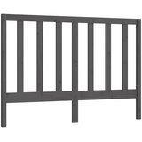  Uzglavlje za krevet sivo 166 x 4 x 100 cm od masivne borovine | shoptok.hr