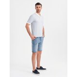 Ombre Denim men's shorts with a classic cut - light blue | Shoptok.si