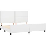  Okvir za krevet s uzglavljem bijeli 200x200 cm od umjetne kože | Eponuda.com