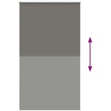 vidaXL Rolo zavjesa Blackout siva 125x210 cm Širina tkanine 121,6 cm | shoptok.hr
