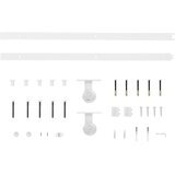  Klizna vrata ORKDAL 93 x 211 cm Masivna borovina i staklo | shoptok.hr