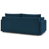 Bobochic Paris Temno modra raztegljiva sedežna garnitura iz rebrastega žameta 211 cm Marcel – | Shoptok.si