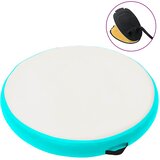 Gimnastička prostirka na napuhavanje 100x100x10 cm PVC zelena | shoptok.hr