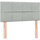 Box Spring krevet s madracem svijetlo sivi 90x220 cm baršun | shoptok.hr