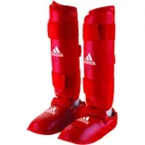 Karate ščitniki za noge Adidas - WKF 661.35 - Rdeča , Medium