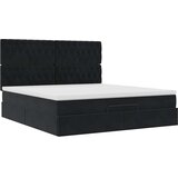 vidaXL Okvir kreveta s madracima crni 160x200cm baršunasti | shoptok.hr