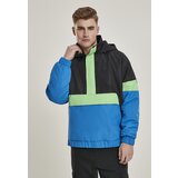 Urban Classics 3-Tone Neon Mix Pull Over Jacket Black/Cobalt Blue | shoptok.hr