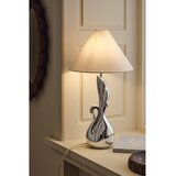Ellos Home Bijela/u srebrnoj boji stolna lampa od polyresina (visina 53 cm) Swan – | shoptok.hr