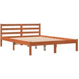 vidaXL Okvir kreveta voštano smeđi 135 x 190 cm od masivne borovine | shoptok.hr