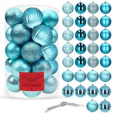  Set Božićnih kuglica 8 cm, 30 komada - Nijanse Plave | shoptok.hr
