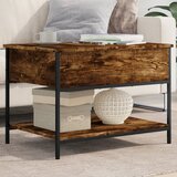 vidaXL Stolić za kavu boja hrasta 70 x 50 x 50 cm od drva i metala Cijene