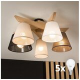  Brilagi - LED plafonski luster ANTHONY 5xE14/40W/230V hrast | Eponuda.com