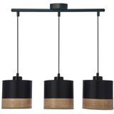 Candellux Lighting luster/visilica-Porto lampa viseća crna 3x60W E27, crni abažur + bronza | Eponuda.com