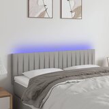  The Living Store LED posteljno vzglavje svetlo sivo 144x5x78/88 cm blago - LED Vzglavje, (21452116) | Shoptok.si