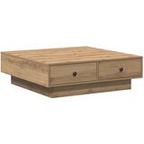 vidaXL Stolić za kavu Hrast Furnir, MDF 90 x 90 x 28 cm Skladište | shoptok.hr
