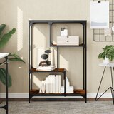 vidaXL Knjižna polica sonoma hrast 81x36x115 cm inž. les in železo Cene