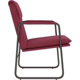  Ležaljka crvena boja vina 55 x 64 x 80 cm od tkanine | Eponuda.com