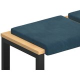  Jastučić za klupu 2 kom. Baršun Plava Dubina 35 cm | shoptok.hr
