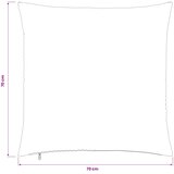 Presvlaka za jastuk 6 pcs ALMELO Sivosmeđa 70 x 70 cm Kord | shoptok.hr