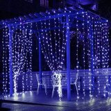  led dekorativna plava zavesa 3x3m | ePonuda.com