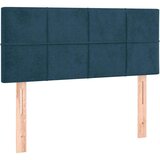 Krevet s oprugama i madracem LED tamnoplavi 120 x 190 cm baršun | Eponuda.ba