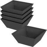  Vrtna saksija 5 pcs Crna 40 x 40 x 15 cm Čelična vrata | Eponuda.ba
