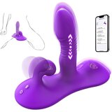SuperLove Sit & Ride Thrusting & Vibrating Dual Grinder with Remote & App Purple Cijene