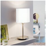 Eglo 54744 - Stona lampa ANADIA 1xE14/40W/230V bela/matni hrom | Eponuda.com