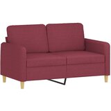  3-dijelni set sofa s jastucima crvena boja vina od tkanine | shoptok.hr