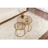 Hanah home Klub sto-set Aurum, 60x60x43cm, 2 komada, Zlatne boje | Eponuda.ba