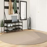 vidaXL Tepih HUARTE kratkih vlakana meki i perivi Ø200 cm boja pijeska | shoptok.hr