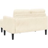 SOFA 2-sjed s ležaljkom u obliku slova L krem 125 cm lan | Eponuda.ba