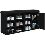 vidaXL Klop za čevlje črna 102x32x50 cm inženirski les | Shoptok.si