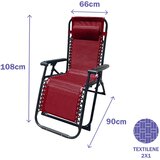  Sklopivu Stolicu Marbueno Bordo 90 x 108 x 66 cm | shoptok.hr