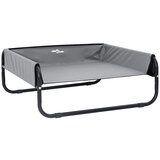 vidaXL Ležišče za psa Svetlo siva 75 x 75 x 30 cm Jeklo, (5000121682) | Shoptok.si