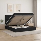  Krevet od pjene s madracem i LED-om Crna 180 x 200 cm Tkanina | shoptok.hr