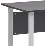 MID.YOU PISALNA MIZA kovina, leseni material antracit, barve aluminija | Shoptok.si