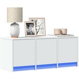 vidaXL TV omarica z LED bela 97x34x40 cm inženirski les Cene
