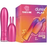 Tease & Vibe - bežični štapni vibrator sa zečićem stimulatorom klitorisa (roza)