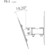 MID.YOU Stenski Nosilec Za Tv Fs 1, Srebrna, 24,33 Cm | Shoptok.si