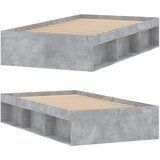  Posteljni okvir betonsko siv 90x190 cm | Shoptok.si