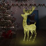 vidaXL XXL božični jelen iz akrila 250 LED lučk 180 cm toplo bel | Shoptok.si