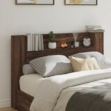 vidaXL Ormarić za uzglavlje LED boja smeđeg hrasta 160x16 5x103 5 cm Cijene