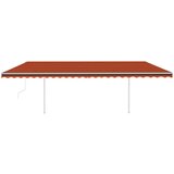  Automatska tenda na uvlačenje 6 x 3 m narančasto-smeđa | shoptok.hr