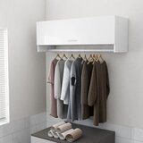 vidaXL Garderobna omara visok sijaj bela 100x32,5x35 cm iverna pl., (20705356) Cene