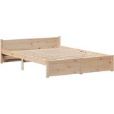  Posteljni okvir z vzglavjem 120x200 cm trdna borovina, (21310206) | Shoptok.si