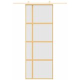  Klizna vrata zlatna 76x205 cm matirano staklo ESG i aluminij | shoptok.hr