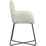  Trpezarijske stolice 6 pcs Baršun Krem 55 x 50 x 84 cm | shoptok.hr