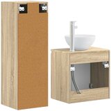  Set namještaja za kupaonicu 2 kom. Hrast sonoma Smeđa 33 x 34,5 x 100 cm | shoptok.hr