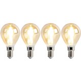 LUEDD Set 4 E14 zatemnjenih LED sijalk P45 zlata 3,5W 330 lm 2100K Cene